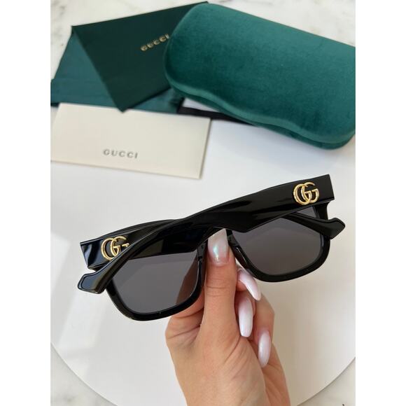 NEW Gucci GG0998S Black Marmont Logo Sunglasses - Picture 5 of 10